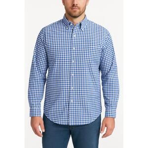 Chaps Shirt Mens Size XXL Blue White Plaid Buttonup Long Sleeve Checkered‎